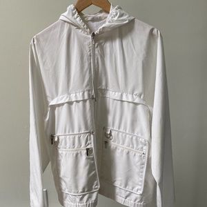 Jil Sander White Windbreaker